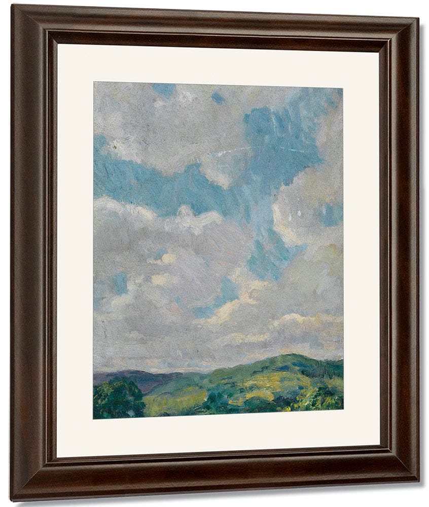 Cloud Study From The Connecticut Litchfield Hills Circa 1912 1919 By Francis Luis Mora Fine Art Print