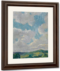 Cloud Study From The Connecticut Litchfield Hills Circa 1912 1919 By Francis Luis Mora Fine Art Print