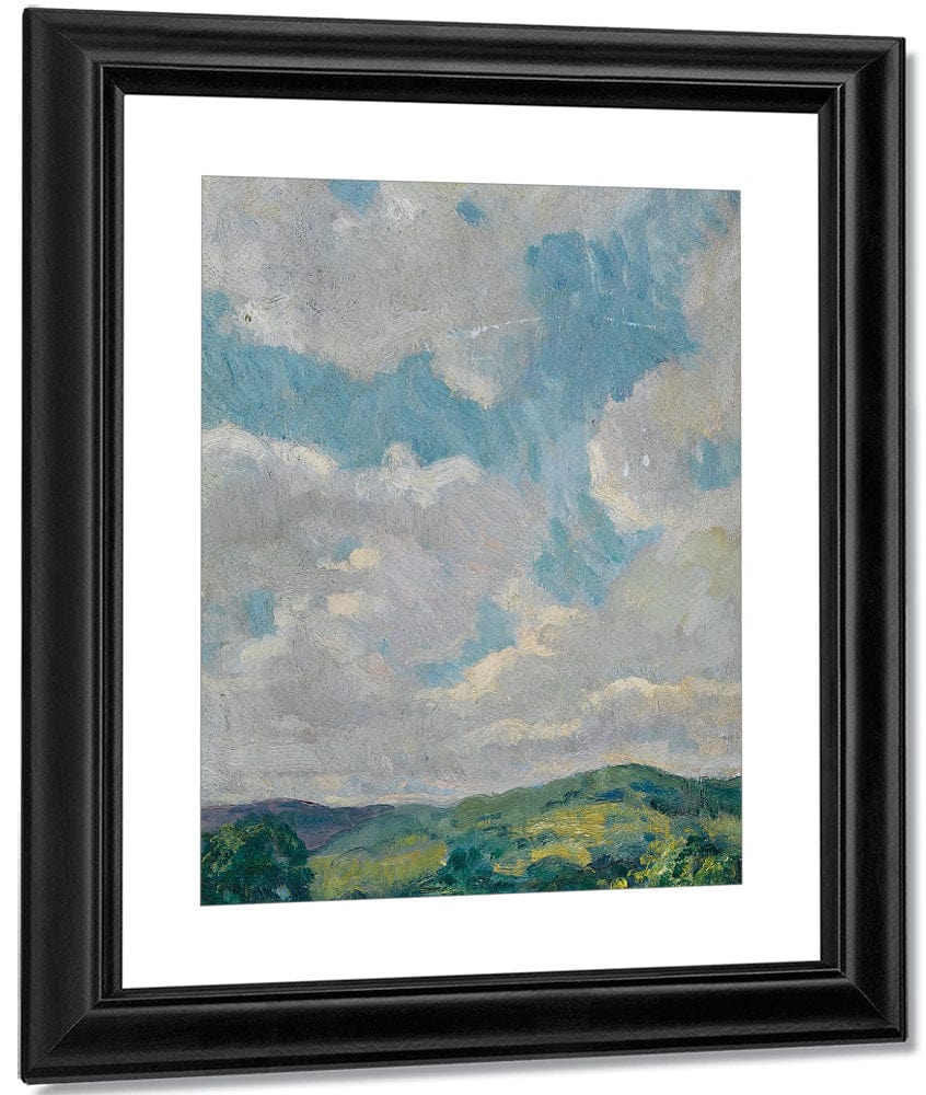 Cloud Study From The Connecticut Litchfield Hills Circa 1912 1919 By Francis Luis Mora Fine Art Print