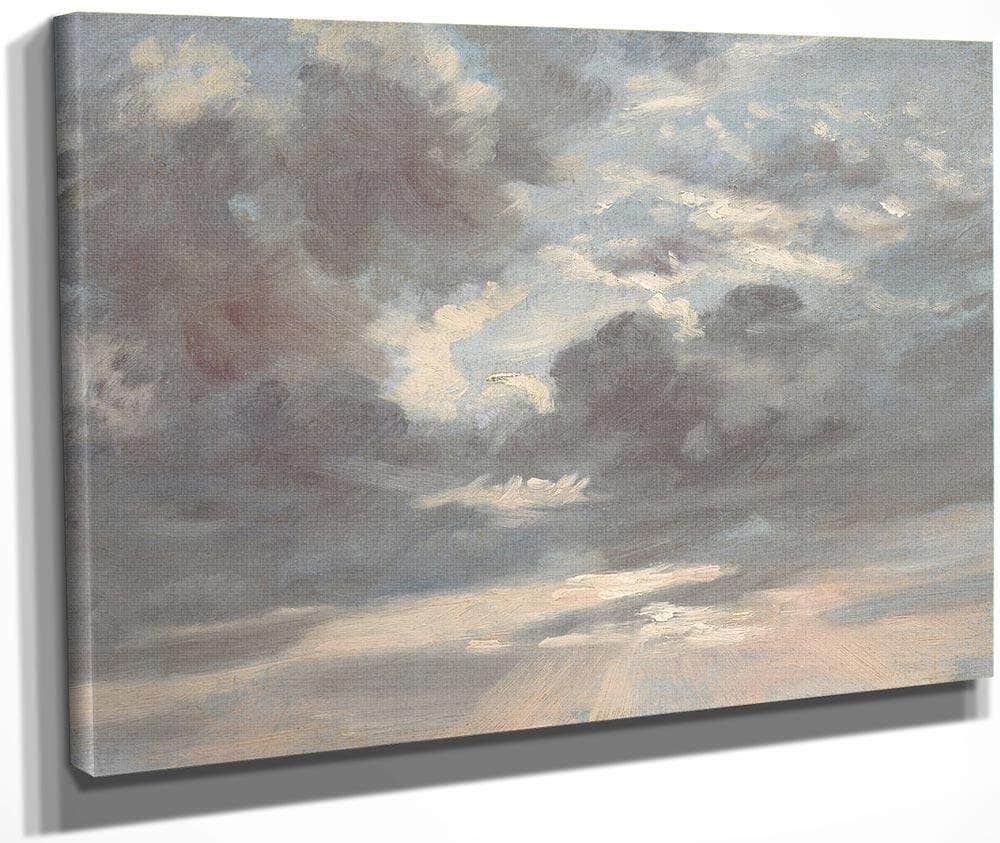 Cloud Study Stormy Sunset By John Constable Fine Art Print