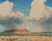 Clouds And Mesa Arizona 1945 By Maynard Dixon Fine Art Print