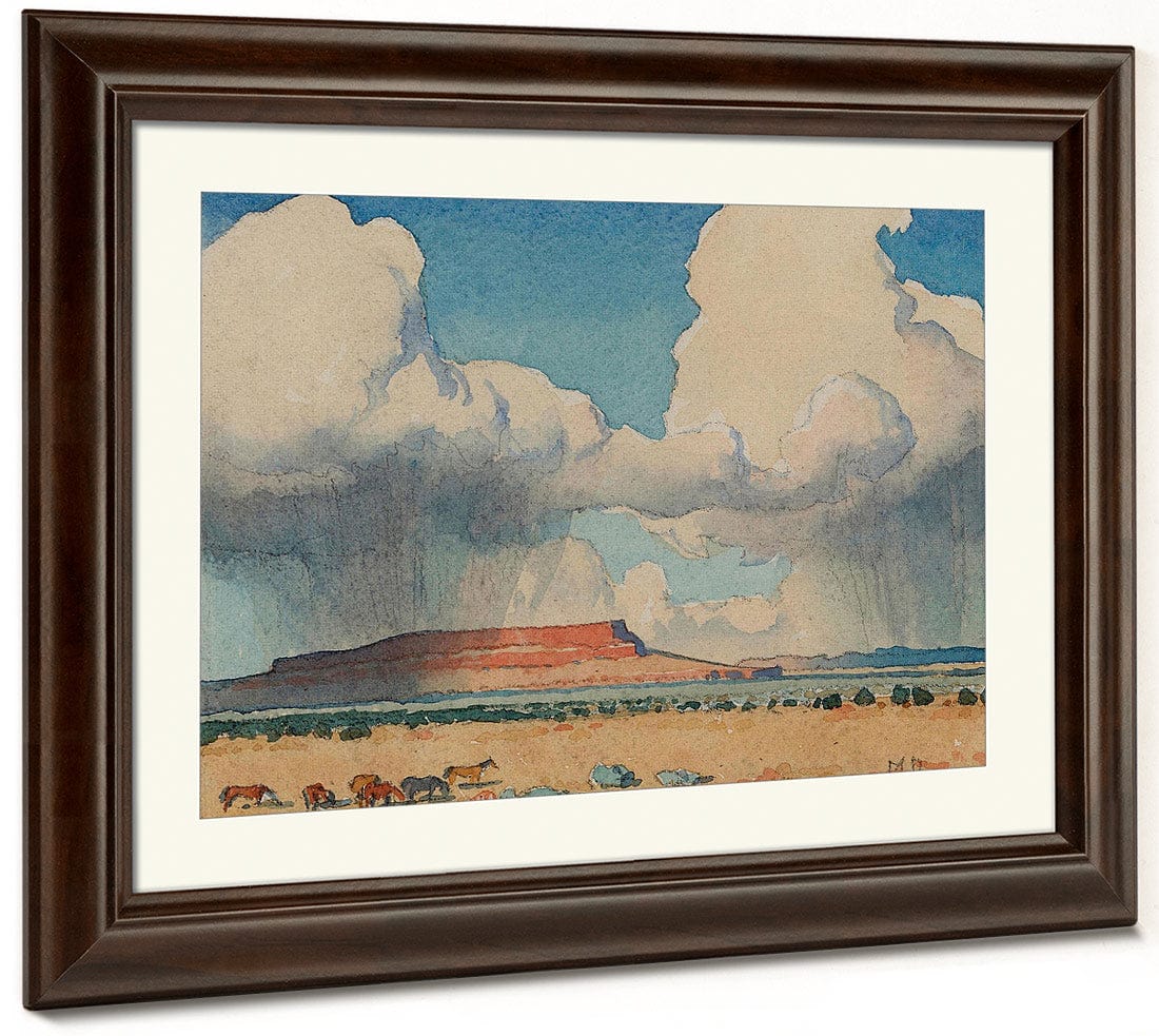Clouds And Mesa Arizona 1945 By Maynard Dixon Fine Art Print
