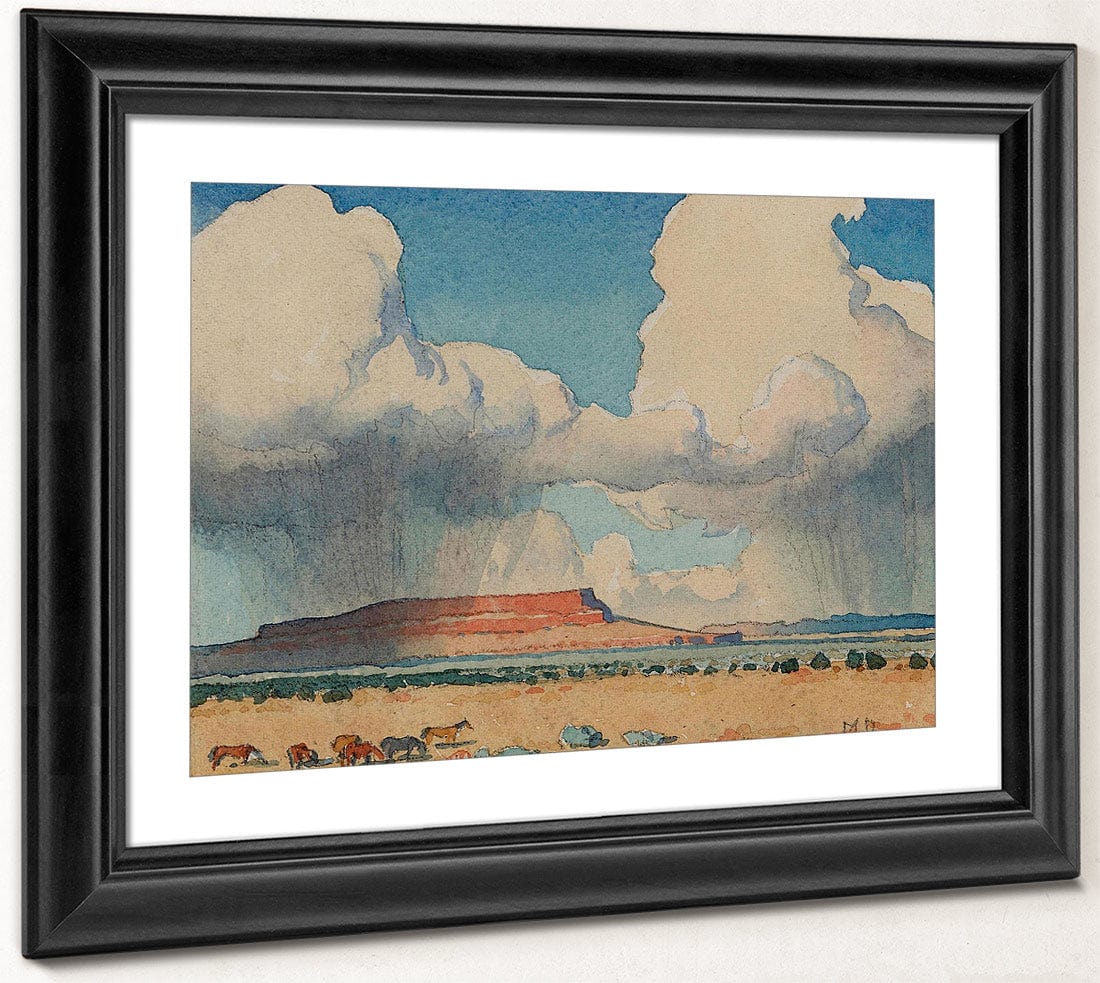 Clouds And Mesa Arizona 1945 By Maynard Dixon Fine Art Print