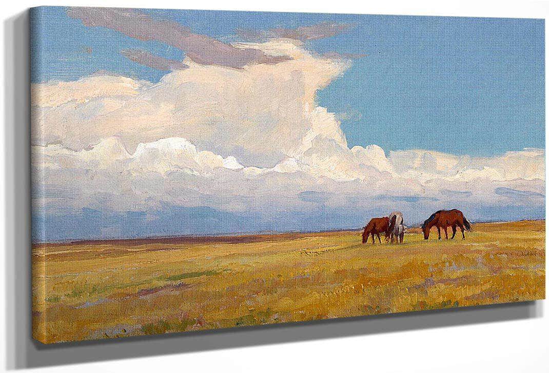 Clouds And Prairie 1921 By Maynard Dixon Fine Art Print