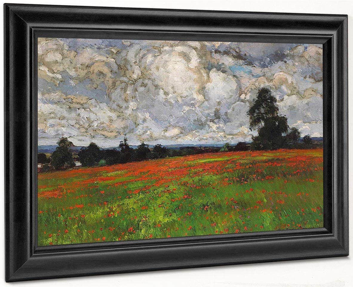 Clouds Over A Field Of Poppies 1899 By William Wendt Fine Art Print