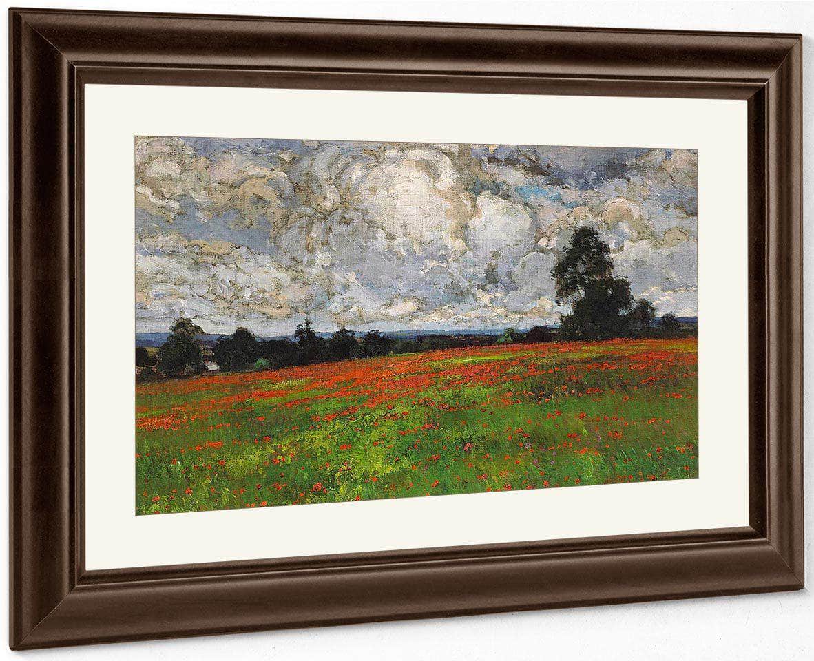 Clouds Over A Field Of Poppies 1899 By William Wendt Fine Art Print