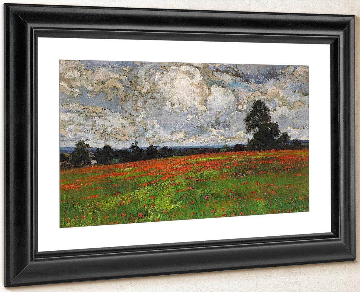Clouds Over A Field Of Poppies 1899 By William Wendt Fine Art Print