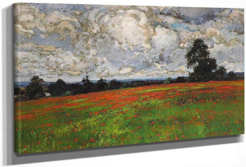 Clouds Over A Field Of Poppies 1899 By William Wendt Fine Art Print