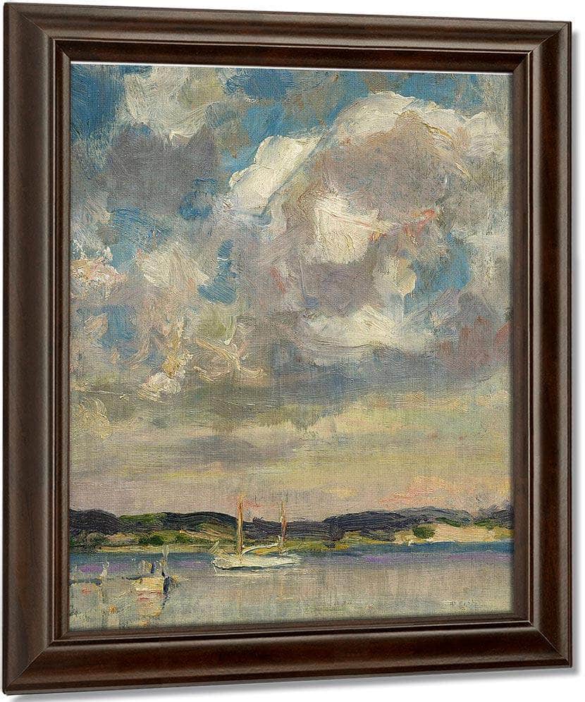 Clouds  Peconic Bay By Irving Ramsey Wiles Fine Art Print