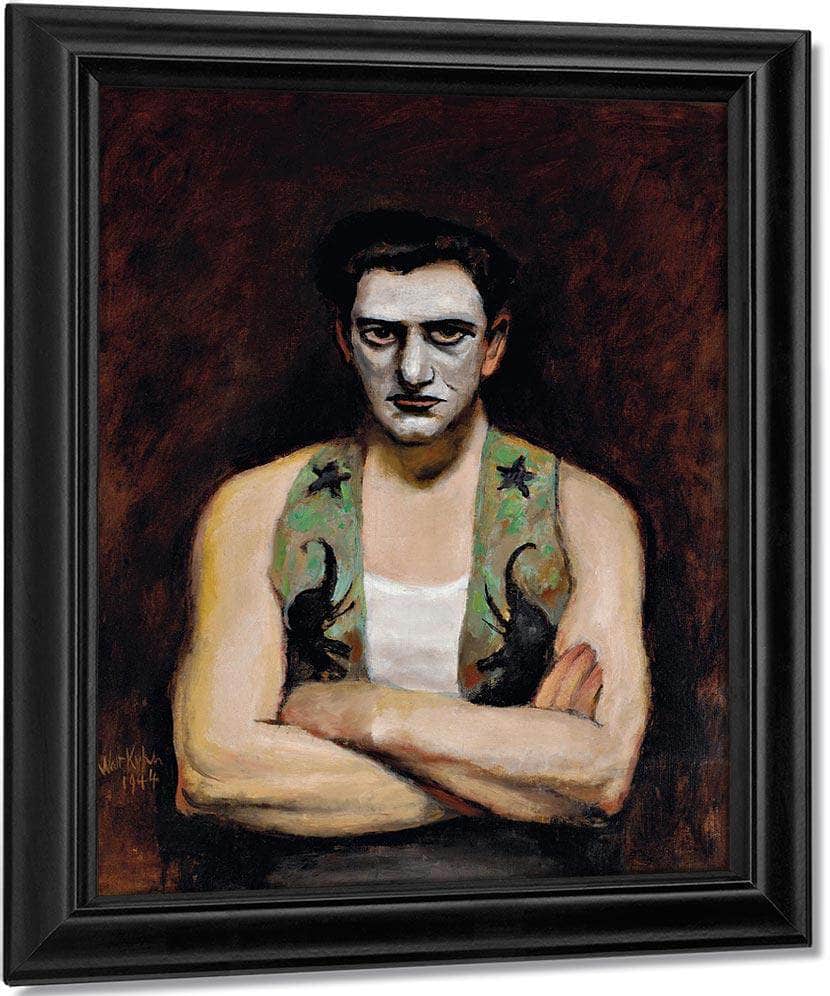 Clown With Arms Crossed By Walt Kuhn Fine Art Print