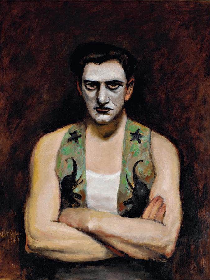 Clown With Arms Crossed By Walt Kuhn Fine Art Print
