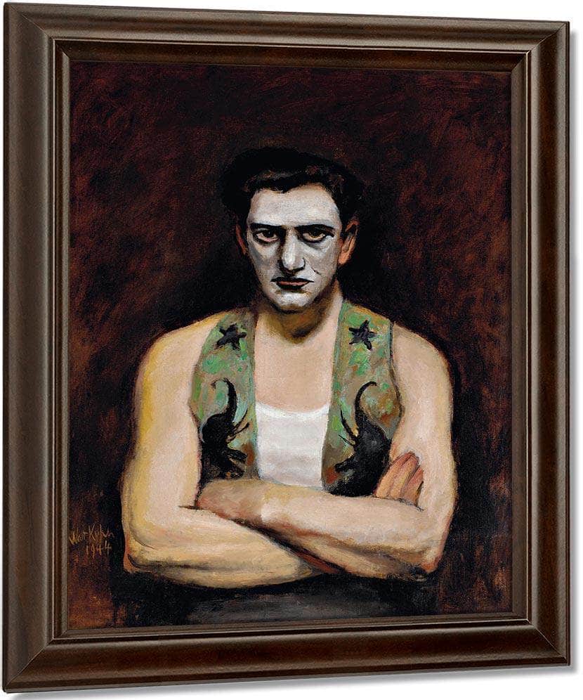 Clown With Arms Crossed By Walt Kuhn Fine Art Print