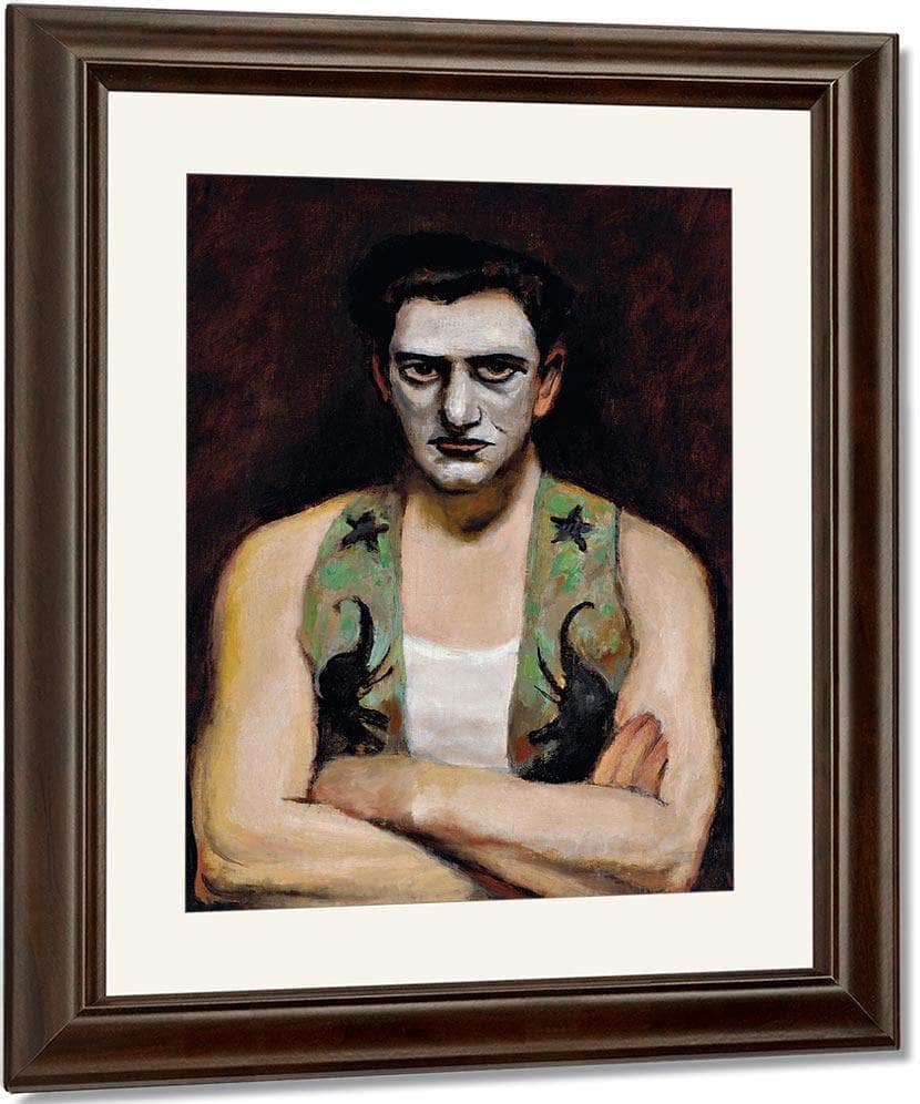 Clown With Arms Crossed By Walt Kuhn Fine Art Print
