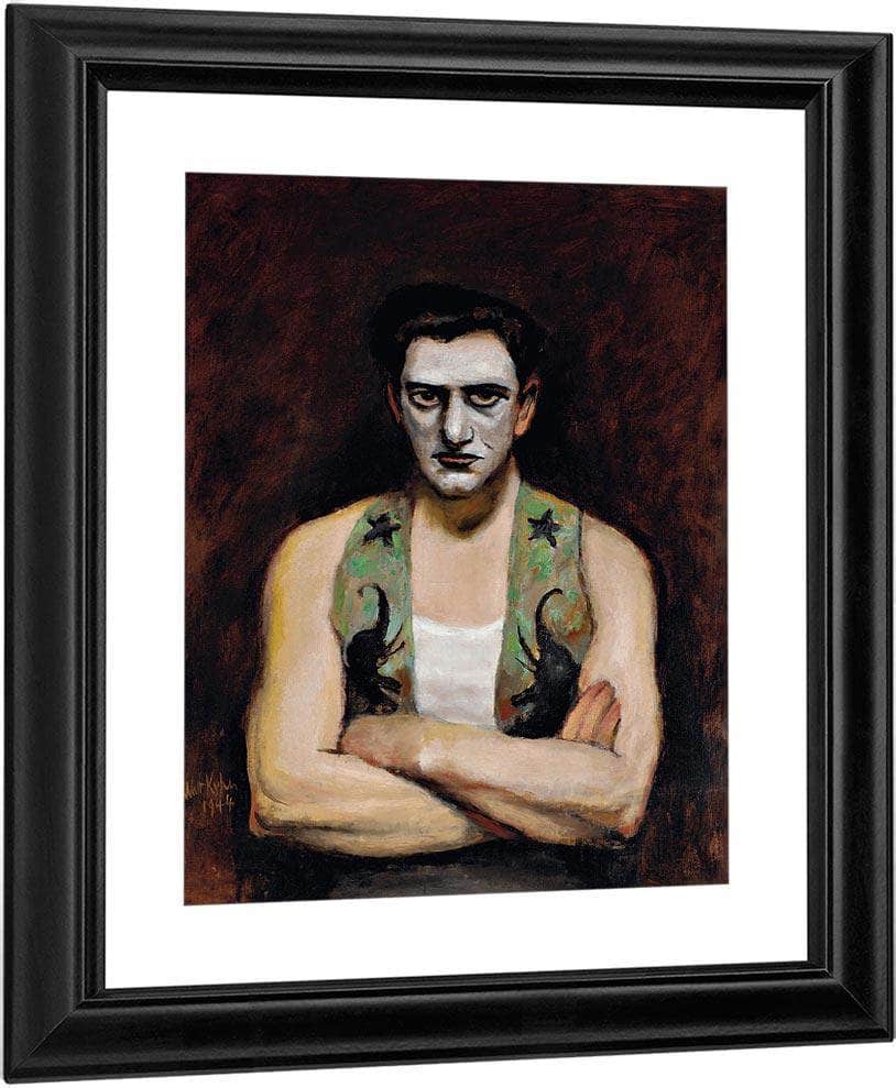 Clown With Arms Crossed By Walt Kuhn Fine Art Print