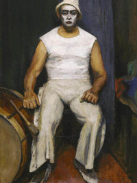 Clown With Drum By Walt Kuhn Fine Art Print