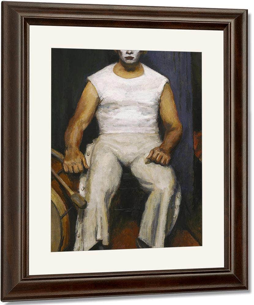 Clown With Drum By Walt Kuhn Fine Art Print