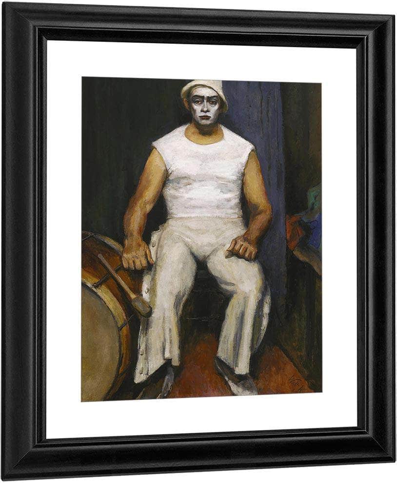 Clown With Drum By Walt Kuhn Fine Art Print