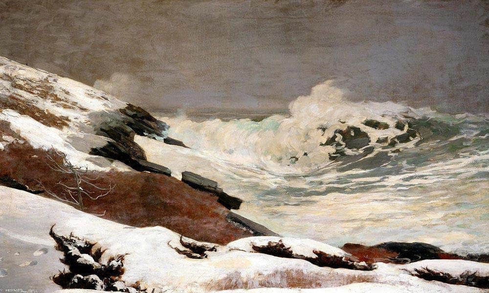 Coast In Winter By Winslow Homer Fine Art Print