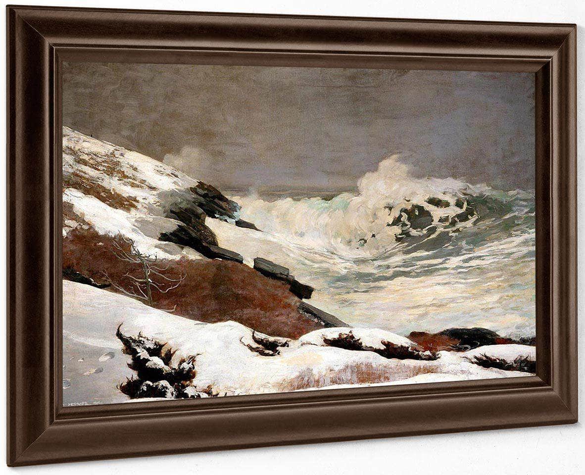 Coast In Winter By Winslow Homer Fine Art Print