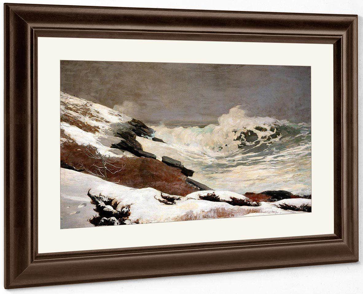 Coast In Winter By Winslow Homer Fine Art Print