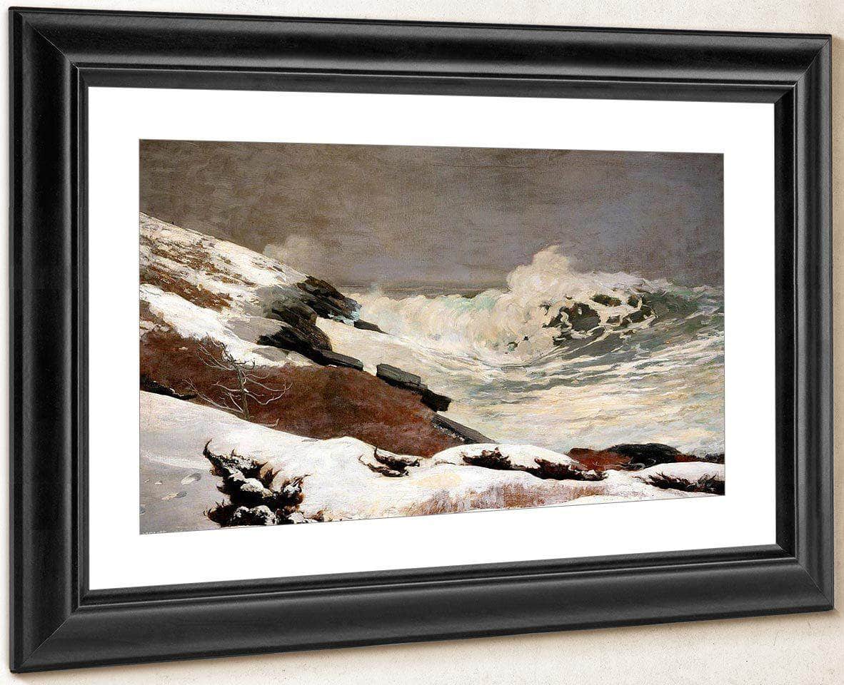 Coast In Winter By Winslow Homer Fine Art Print