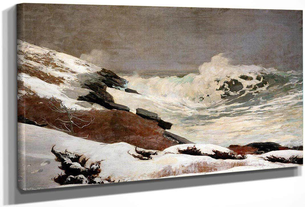 Coast In Winter By Winslow Homer Fine Art Print