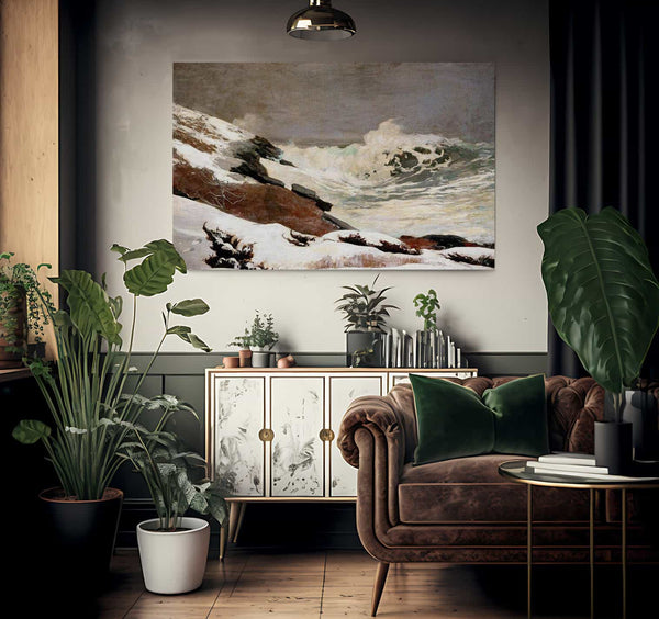 Coast In Winter By Winslow Homer Fine Art Print