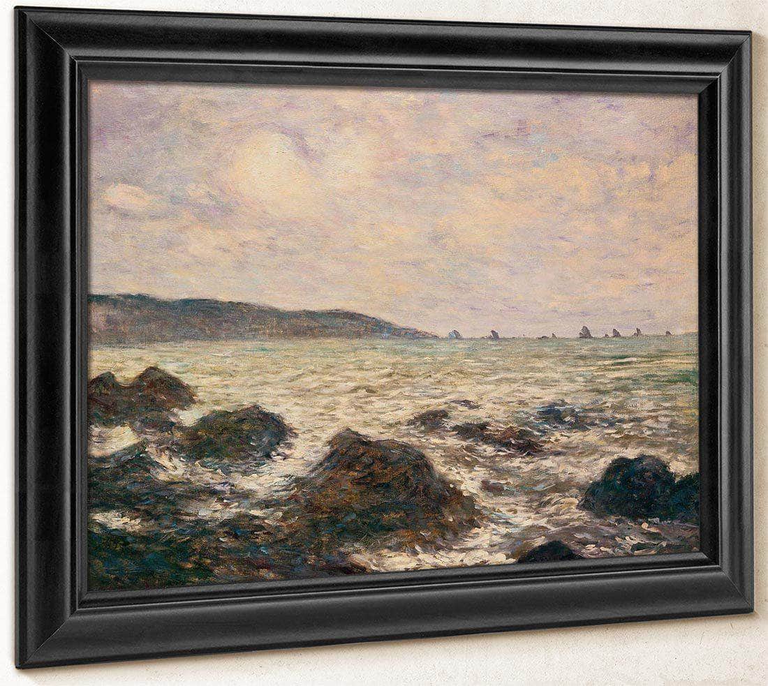 Coast Of Normandy By Monet Claude Immitator Of Fine Art Print