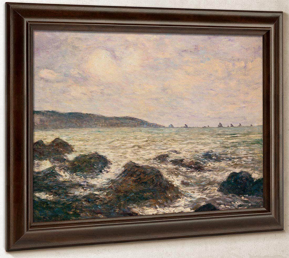 Coast Of Normandy By Monet Claude Immitator Of Fine Art Print