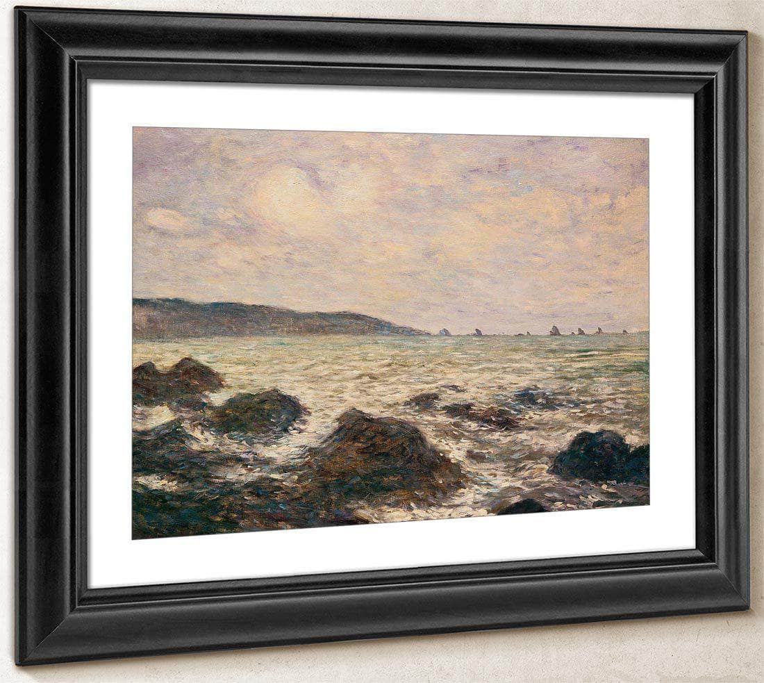 Coast Of Normandy By Monet Claude Immitator Of Fine Art Print
