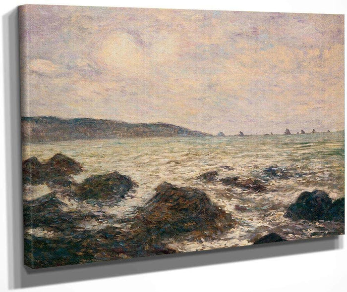 Coast Of Normandy By Monet Claude Immitator Of Fine Art Print
