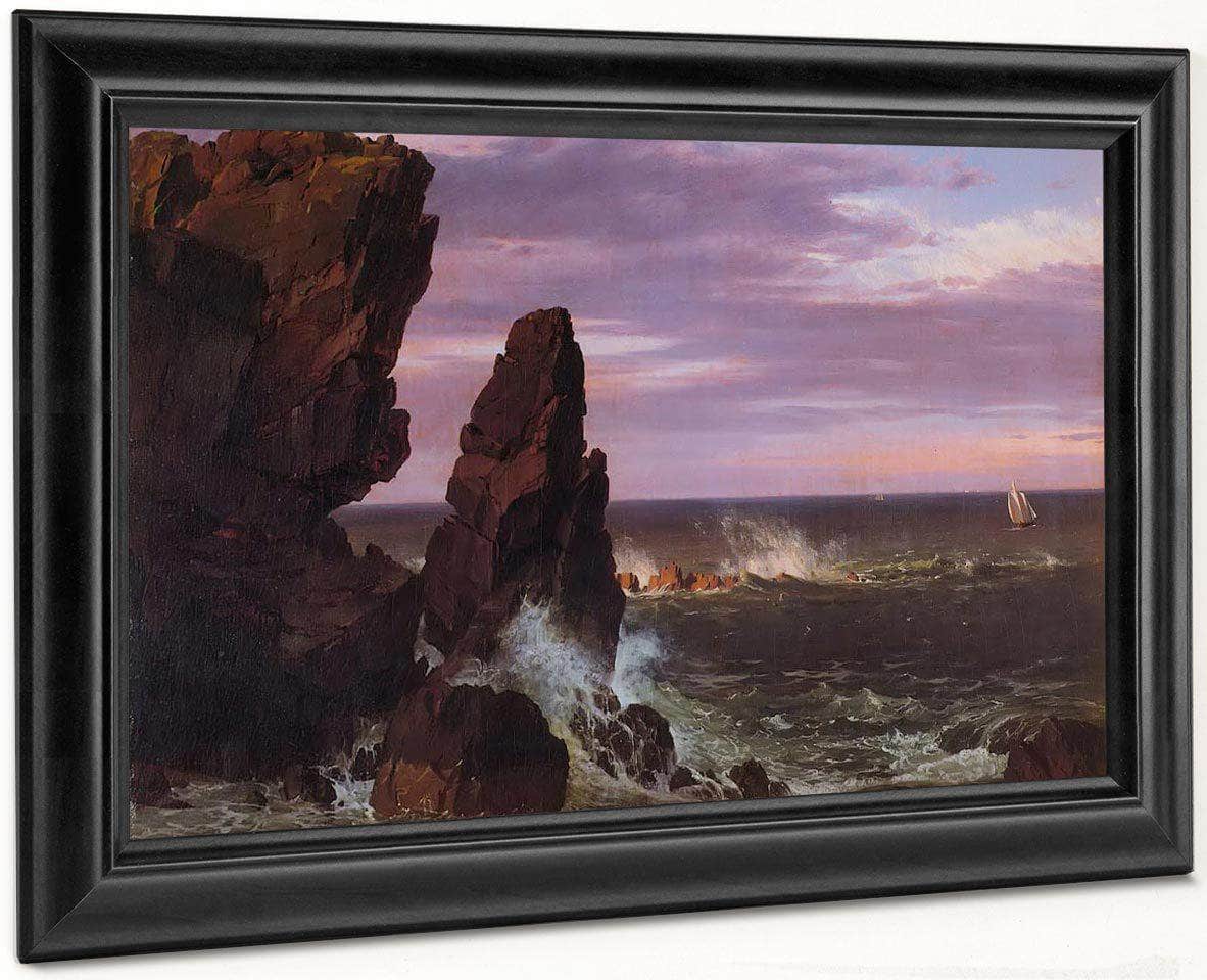 Coast Scene By Fredric Edwin Church Fine Art Print