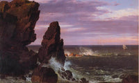 Coast Scene By Fredric Edwin Church Fine Art Print
