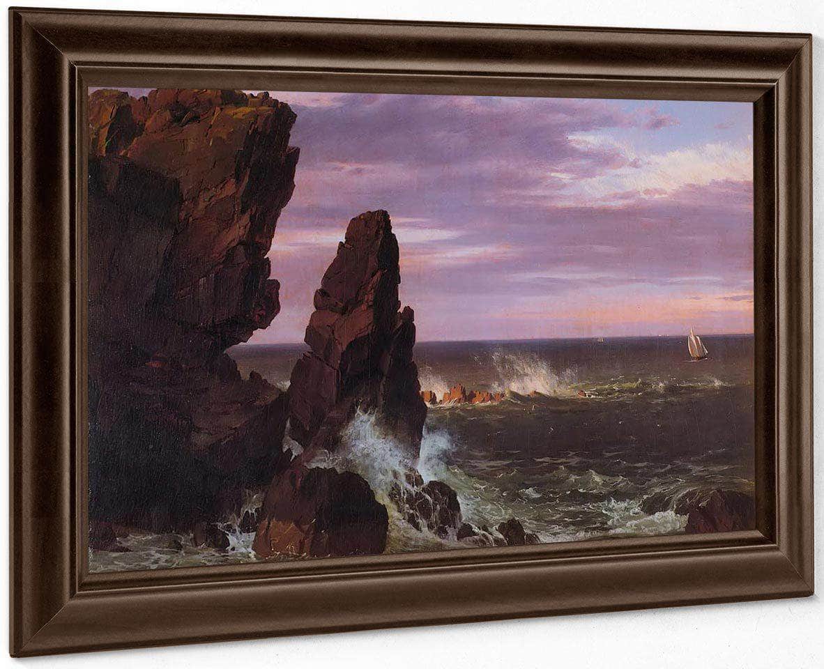 Coast Scene By Fredric Edwin Church Fine Art Print