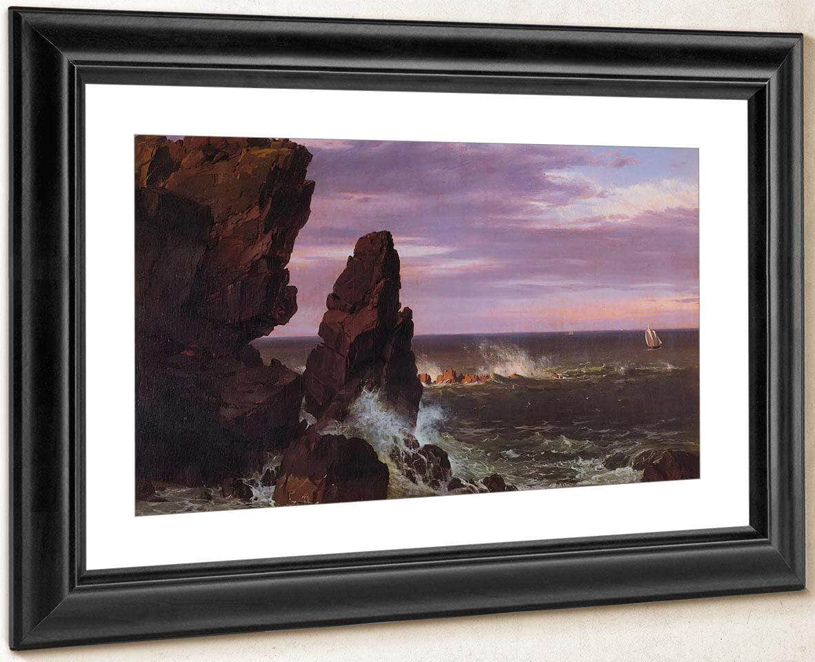 Coast Scene By Fredric Edwin Church Fine Art Print
