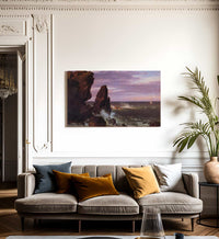 Coast Scene By Fredric Edwin Church Fine Art Print