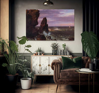 Coast Scene By Fredric Edwin Church Fine Art Print