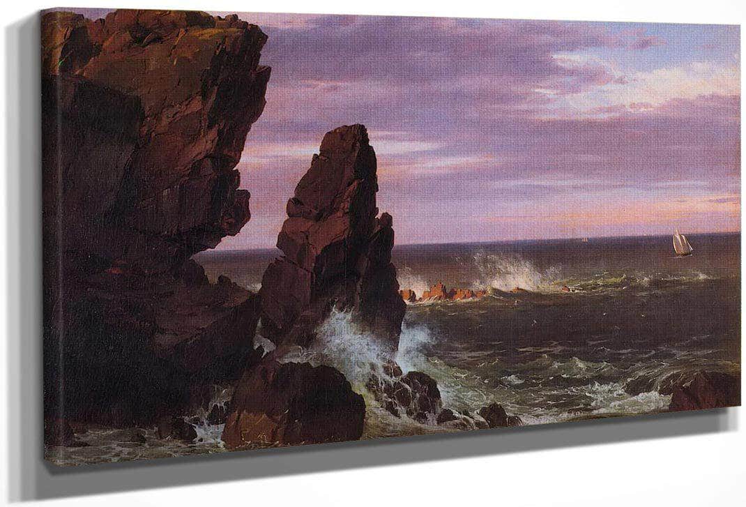 Coast Scene By Fredric Edwin Church Fine Art Print