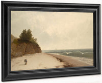 Coast Scene With Figures (Beverly Shore) By John Frederick Kensett Fine Art Print