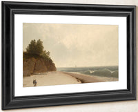 Coast Scene With Figures (Beverly Shore) By John Frederick Kensett Fine Art Print