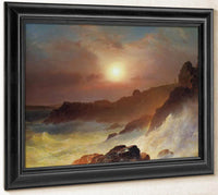 Coastal Scene Mount Desert By Fredric Edwin Church Fine Art Print
