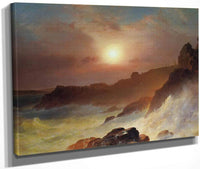 Coastal Scene Mount Desert By Fredric Edwin Church Fine Art Print