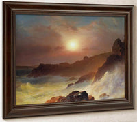 Coastal Scene Mount Desert By Fredric Edwin Church Fine Art Print