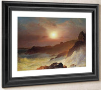 Coastal Scene Mount Desert By Fredric Edwin Church Fine Art Print