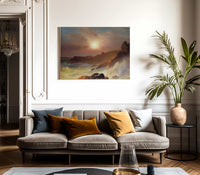 Coastal Scene Mount Desert By Fredric Edwin Church Fine Art Print