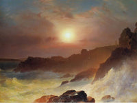 Coastal Scene Mount Desert By Fredric Edwin Church Fine Art Print