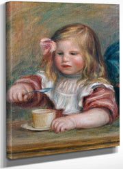 Coco Eating His Soup By Pierre August Renoir Fine Art Print