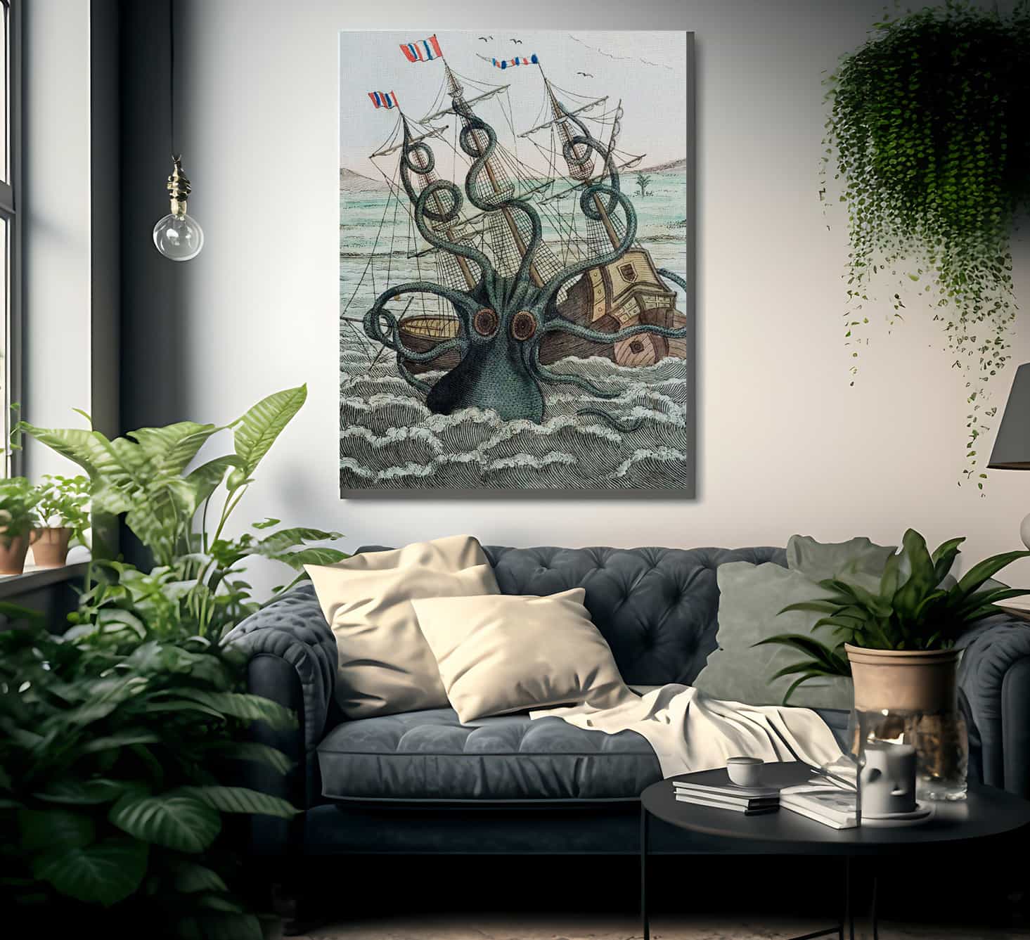 Colassal Octopus By Bilderbuch Fine Art Print