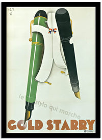 Cold Starry  Vintage Poster Fine Art Print