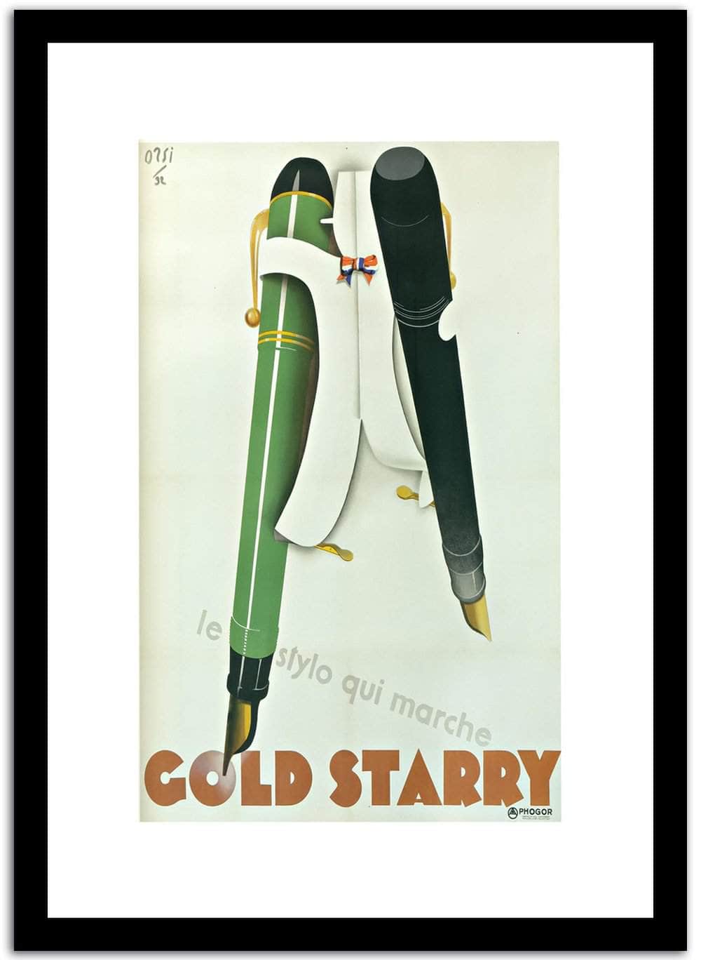 Cold Starry  Vintage Poster Fine Art Print